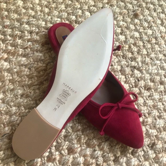 New: Margaux New York Ballet Mule in Suede. Handmade in Spain. Size 41 - Picture 8 of 12